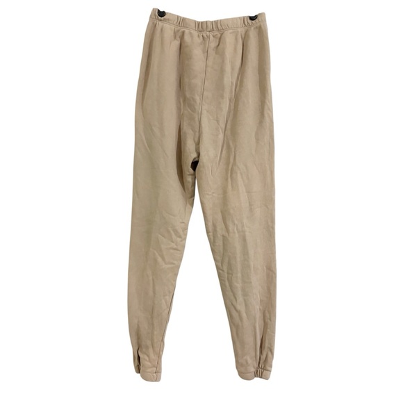 JOAH BROWN Empire Joggers High Waist Comfy Lounge Athleisure Desert Tan Sz Small - Picture 9 of 11